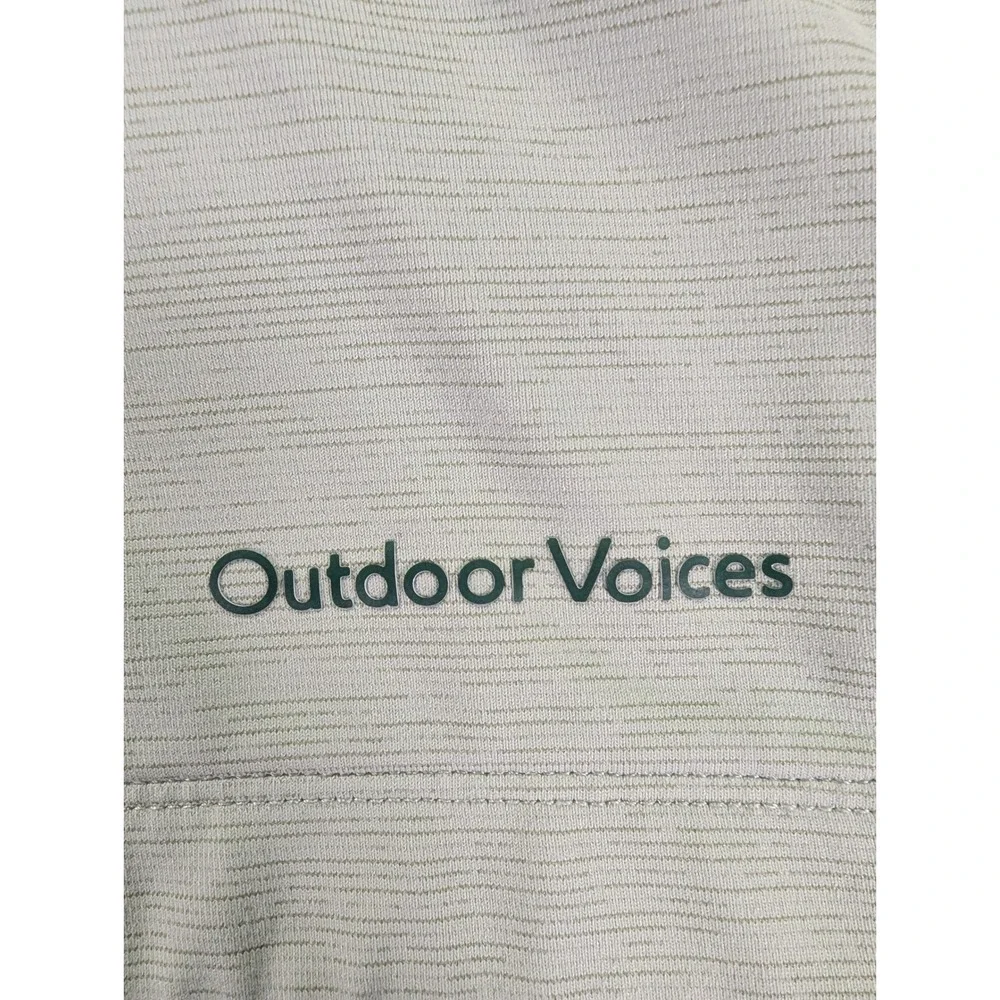 Outdoor Voices Two Tone Green High Neck Racerback Sports Bra XS 245236